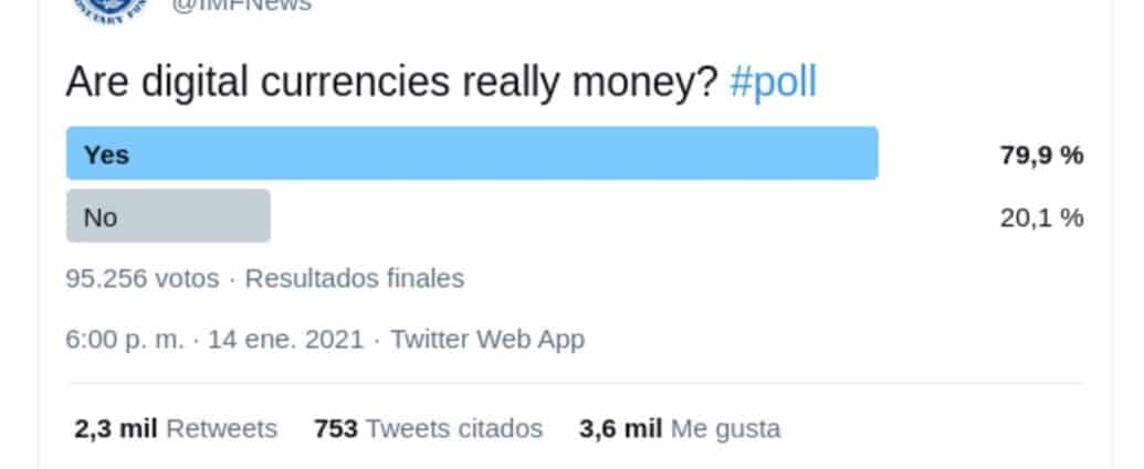 Encuesta del FMI: Para la mayoría las monedas digitales son dinero real