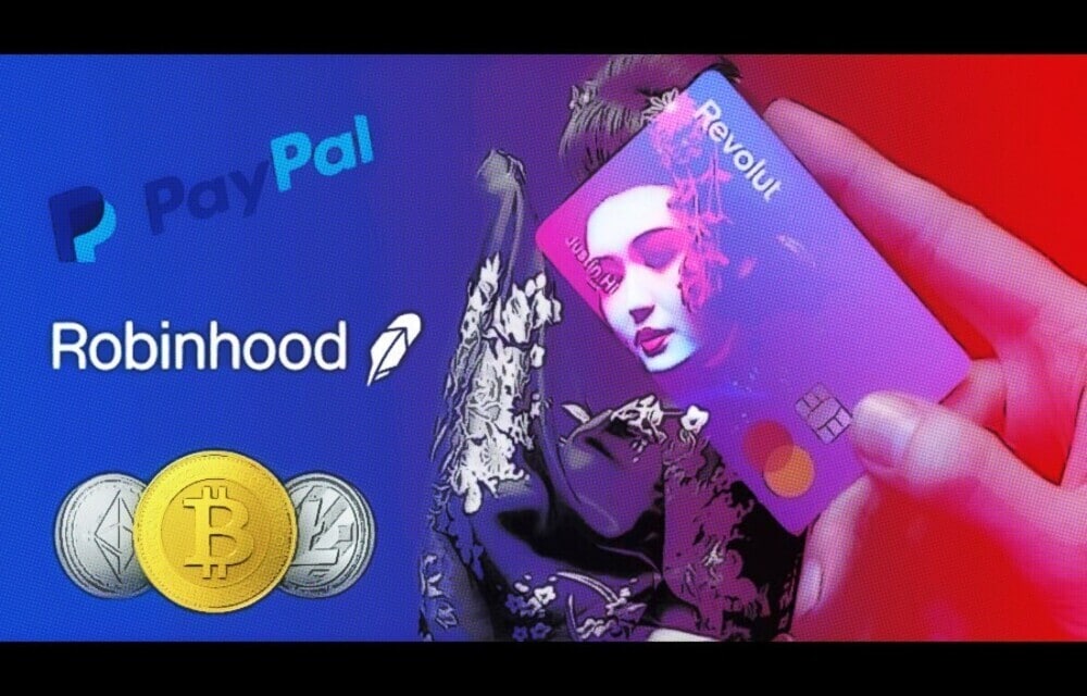 PayPal y Robinhood siguen a Revolut y planean retiros de criptomonedas